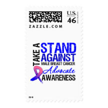 Take a Stand Against Male Breast Cancer Postage