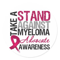 Take a Stand Against Multiple Myeloma stickers by giftsforawareness Take a Stand Against Multiple Myeloma stickers