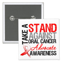 Take a Stand Against Oral Cancer Pinback Button