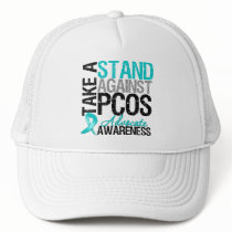 Take a Stand Against PCOS hats by giftsforawareness Take a Stand Against PCOS hats