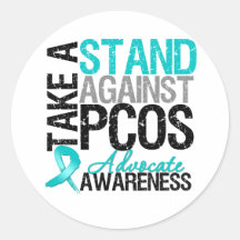 Take a Stand Against PCOS Round Sticker