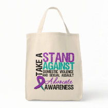 Take A Stand Domestic Violence Sexual Assault Canvas Bag