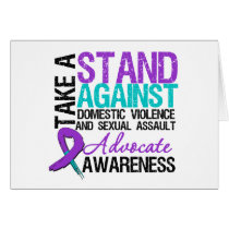 Take A Stand Domestic Violence Sexual Assault Card