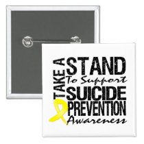 Take A Stand To Support Suicide Prevention Pinback Buttons