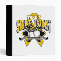 Take a Strike Against Appendix Cancer Vinyl Binders