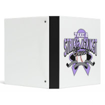 Take a Strike Against Cancer Vinyl Binders