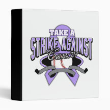 Take a Strike Against Cancer Vinyl Binders