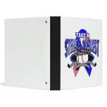 Take a Strike Against Male Breast Cancer Vinyl Binders