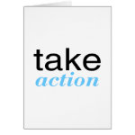Take Action Lt Blue Greeting Cards Take Action Lt Blue Greeting Cards