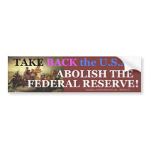 TAKE BACK THE U.S.A. BUMPER STICKERS