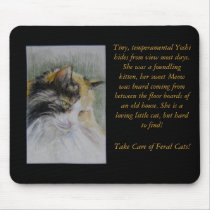 Take Care of Feral Cats! Calico Yoshi mousepads by pmoore Take Care of Feral Cats! Calico Yoshi mousepads