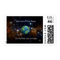 Take Care Of Our Planet postage by tealsky Take Care Of Our Planet postage