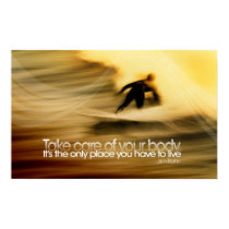 Take Care of Your Body Motivational Poster