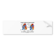 Take Care Of Your Heart It's Only One You've Got Bumper Stickers