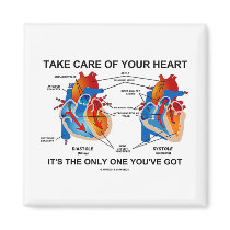 Take Care Of Your Heart It's Only One You've Got Magnets