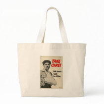 Take Care World War 2 Bag by worldwar2gifts Take Care World War 2 Bag