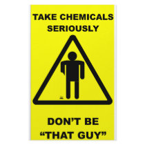 Take Chemicals Seriously Customized Stationery