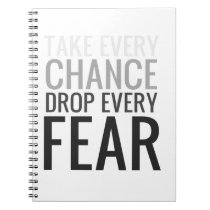 TAKE EVERY CHANCE GRAY notebooks