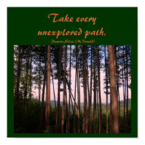 Take every unexplored path.-Poster posters