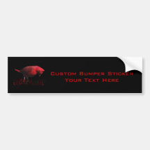 Take Flight 3D Cardinal Bumper Stickers