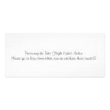 take flight cadet personalized rack card