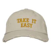 Take It Easy embroidered hats