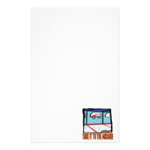 Take It To The Arcade Customized Stationery