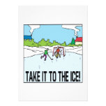 Take It To The Ice Custom Invite