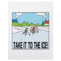 Take It To The Ice Flyer Design