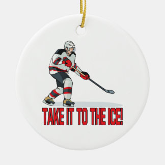 Ice Hockey Christmas Ornaments