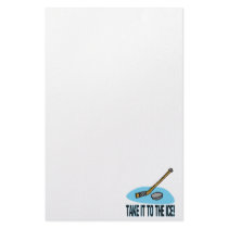 Take It To The Ice Customized Stationery