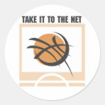 Take it to the Net T-shirts and Gifts Round Stickers