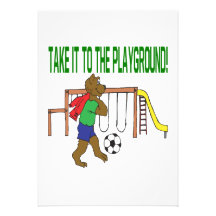 Take It To The Playground Personalized Invitations