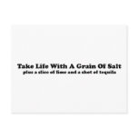 Take Life With A Grain Of Salt... Postcard