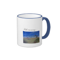 Take me away oil painting coffee cup mugs