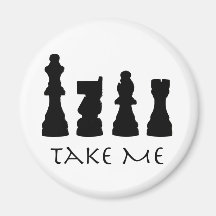 Take me Chess Pieces Refrigerator Magnets