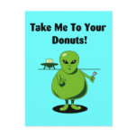 Take Me To Your Donuts Postcard