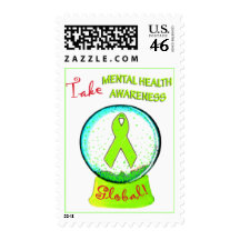 "Take Mental Health Awareness Global" postage