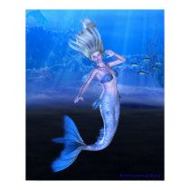 Take My Hand and Follow Your Heart Mermaid Art posters by mariannegilliand Take My Hand and Follow Your Heart Mermaid Art posters