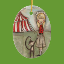 Take My Hand, Little Monkey - Ceramic Ornament