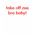 take off zebra baby! t-shirts