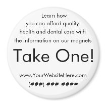 Take One! health and dental magnet