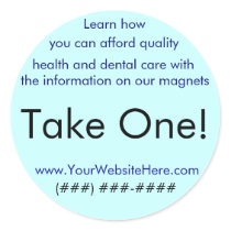 Take One! sticker for health/dental by workcomfortably Take One! sticker for health/dental