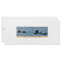 Take some time out for play Sea Otter rack/postcar Personalized Rack Card