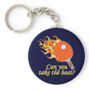 Take the Heat Flaming Ping Pong Keychain