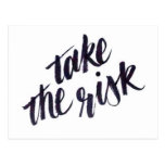 Take The Risk Postcard