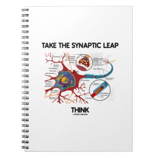 Take The Synaptic Leap Think (Neuron Synapse) Spiral Notebook