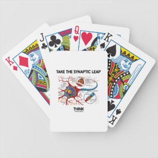 Take The Synaptic Leap Think (Neuron Synapse) Deck Of Cards