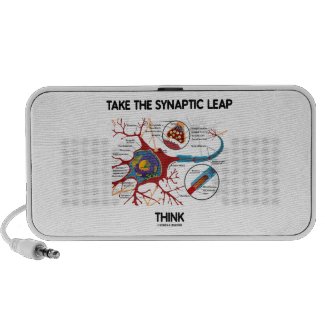 Take The Synaptic Leap Think (Neuron Synapse) Mp3 Speakers