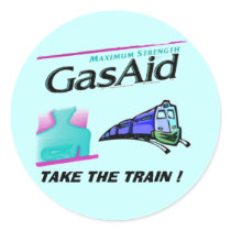 Take the train ! - Relief for GAS PAINS. stickers
